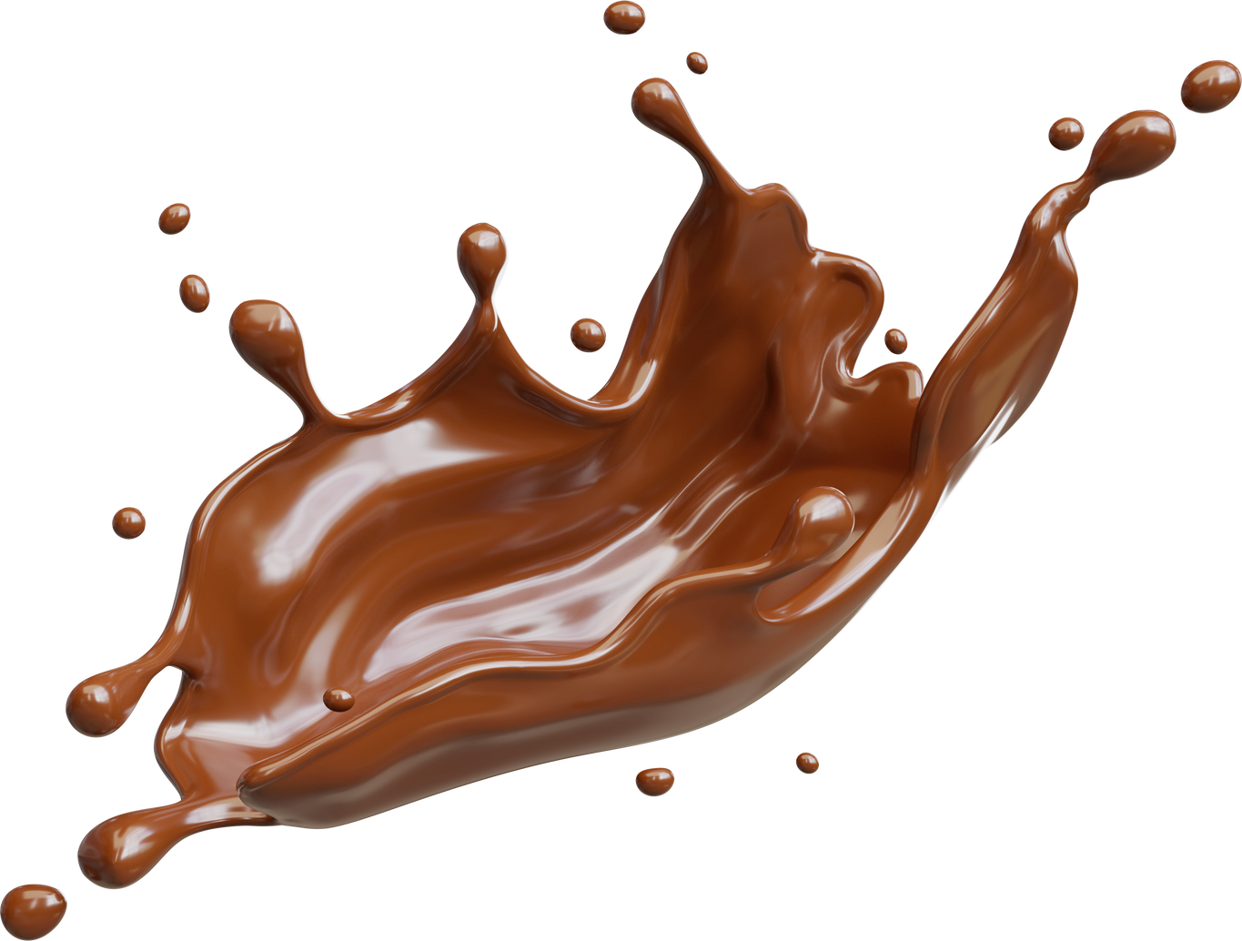 Chocolate Splashing isolated